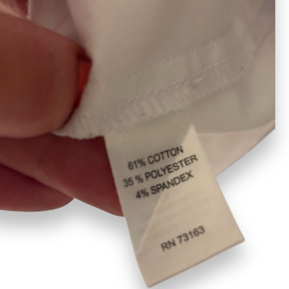 Cupio XL White Sleeveless Keyhole Back Tie Front Lightweight Blouse - Picture 9 of 16